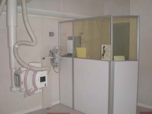 Protection au tube  rayons X pour le manipulateur